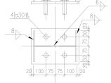 某350X250铰接柱脚节点构造详图CAD设计图片1