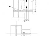 某500梁柱铰接连接（弱轴，顶部）节点构造详图CAD设计图片1