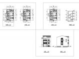 3层：长12米 宽8米 农村私家别墅建筑方案设计图【各层平面 2立面 1楼梯剖面】图片1