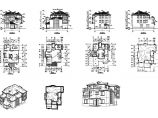 安徽乡村某3层别墅建筑设计CAD图纸图片1