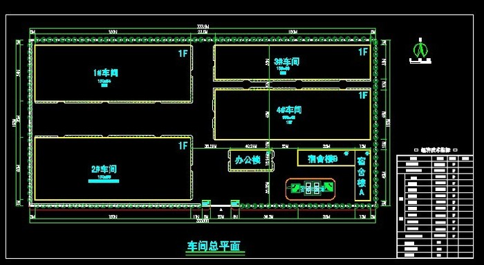 布置厂房总平面的地形图