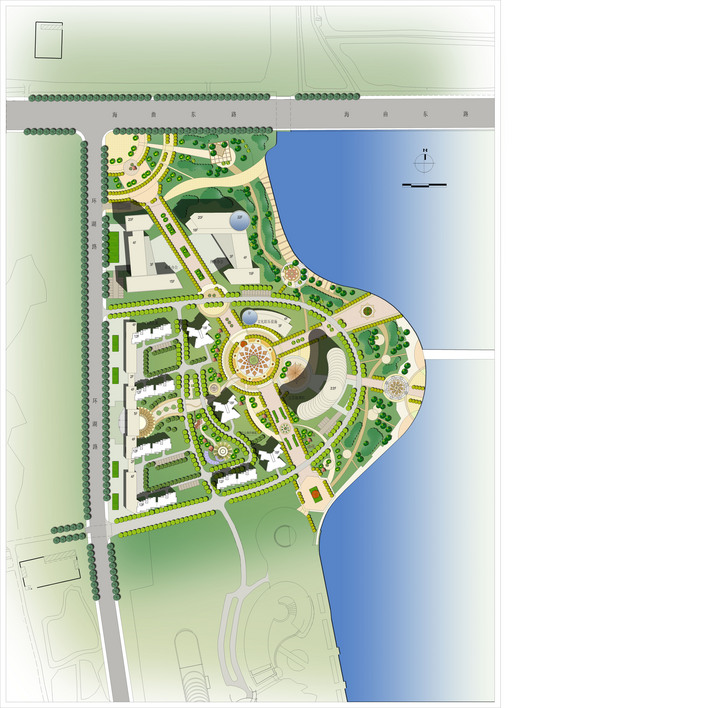 滨海广场平面图图片