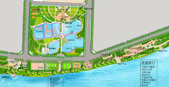 芜湖滨江公园总平面图图片