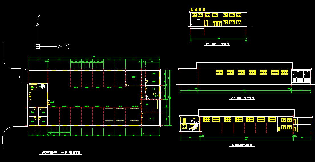 修理厂厂房设计图图片