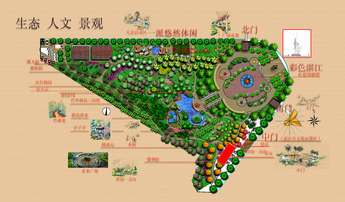 湛江某公园的初步设计