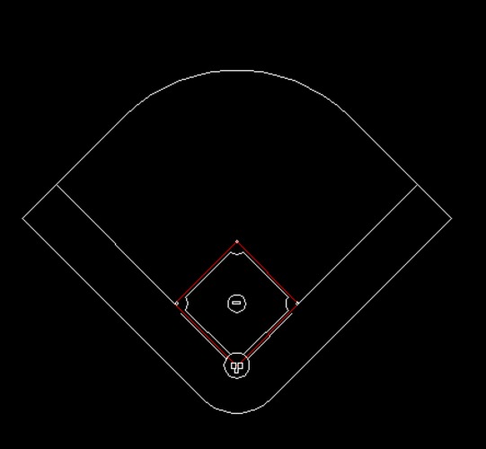 垒球场平面尺寸(标准)