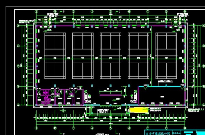 某羽毛球馆建筑施工图