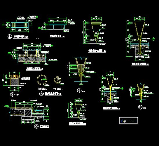 树池坐凳的施工图