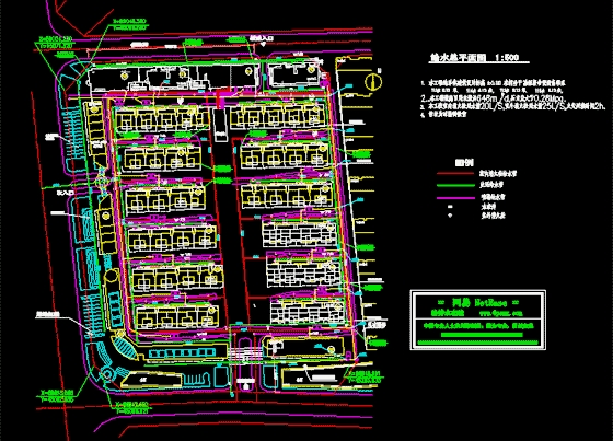某小区给水排水总平面 上传时间:2004