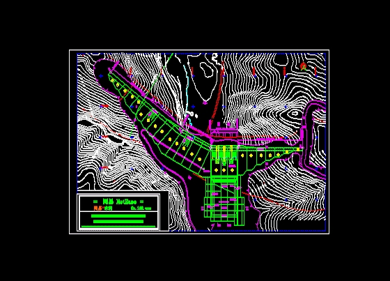 某大坝平面图