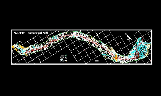 康平境内东、西马莲河带状电子地形图(CAD)