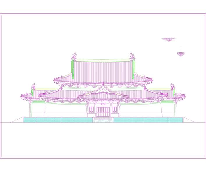 正定隆兴寺(大佛寺)摩尼殿是很有代表性的宋代建筑经80年代落架复原性