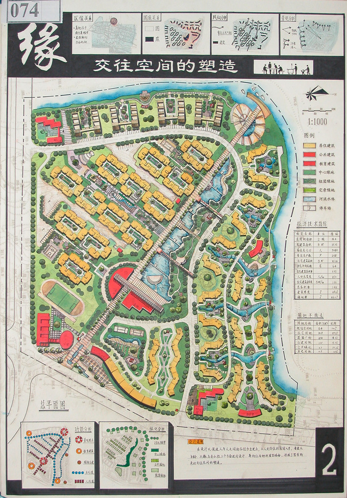 手绘规划小区竞赛获奖图74