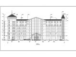 内蒙古6层框架结构特色酒店建筑设计施工图图片1