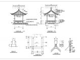 中式传统风格古建四角亭施工图（含结构)图片1