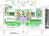 某城市火车站广场绿化设计平面图纸图片1