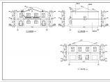 某地区二层双连别墅楼建筑设计方案图图片1