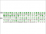棕榈及灌木绿植图例表平面图（含树木摆放图）图片1