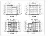 某四层框架结构私人别墅建筑设计施工图图片1
