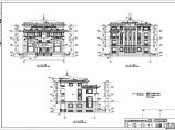 某地欧式双拼别墅建筑设计施工图纸图片1