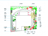 某地小型别墅庭院绿化设计总平面图图片1