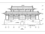典雅富丽堂皇古代建筑大殿建筑构造CAD立面图设计(标注精致)图片1