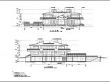 某地区带室内游泳池三层别墅建筑设计施工图（含结构设计）图片1