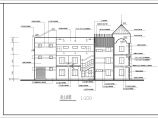 某地三层框架结构住宅小区配套会所建筑设计施工图图片1