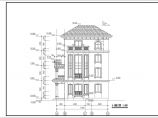 某地四层框架结构别墅楼建筑设计方案图图片1