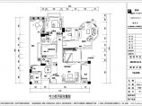 广东四室户型现代平面布置设计图（大阳台）图片1