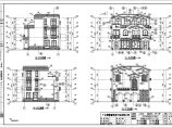【广西】3层框架结构双拼别墅建筑结构施工图（含水电）图片1