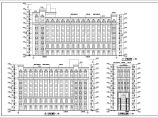 新疆某地七层框架结构酒店建筑施工图纸图片1