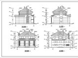 某地二层框架结构别墅中式风格建筑设计施工图图片1