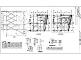 广场钢框架-中心支撑加建楼梯结构施工图图片1
