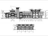 某小区两层框架结构别墅会所建筑设计施工图图片1