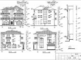 二层双拼带车库农村居住房屋建筑设计图图片1