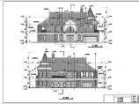 【张家口】某三层欧式风格小别墅建筑施工图图片1
