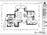 恒安名座150平方美式风格三居室室内设计图纸（附效果图）图片1