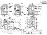 某地三层框架结构农村住宅别墅设计施工图图片1