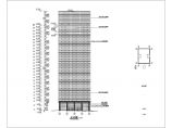 【广东】二十八层框架结构商业楼钢化玻璃幕墙是建筑施工图图片1