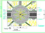 现代风格景观广场设计平面图及管线布置施工图图片1