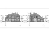 某二层农村别墅建筑设计图（长17.14米 宽16.74米）图片1