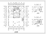 三层商住楼平立面建筑设计施工图纸（CAD图）图片1
