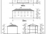 地上两层带有夹层的砖混结构平瓦屋面两套联体别墅结构施工图图片1
