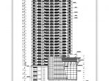 3万平米地上30层地下2层一类高层商住楼建筑设计全套CAD施工图（含地下室、墙体设计）图片1