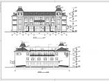 某四层框架结构宿舍餐厅建筑方案图图片1