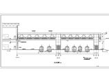 某地火车站钢结构旅客天桥建筑设计施工图图片1