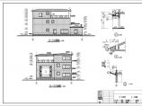 某三层框架结构别墅施工图纸（含建筑、结构、给排水、电气）图片1