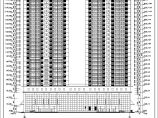 某地高层框剪结构双子商住楼建筑方案图图片1