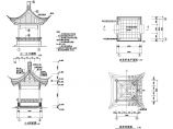 某地小型古建四角亭建筑施工图（共2张）图片1